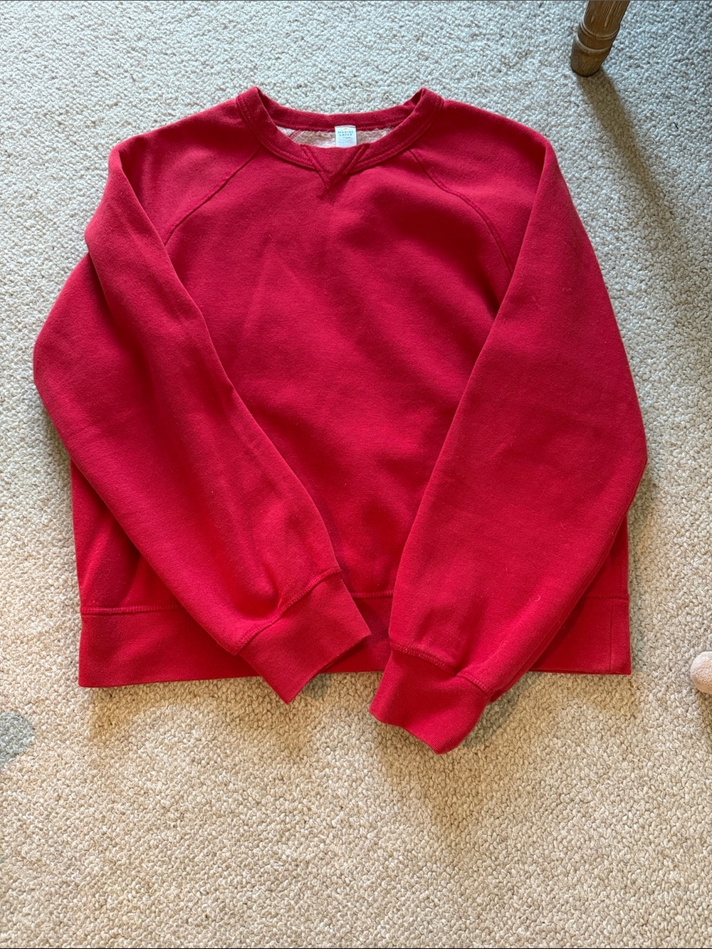 Marine Layer Women’s Red Crew Sweatshirt